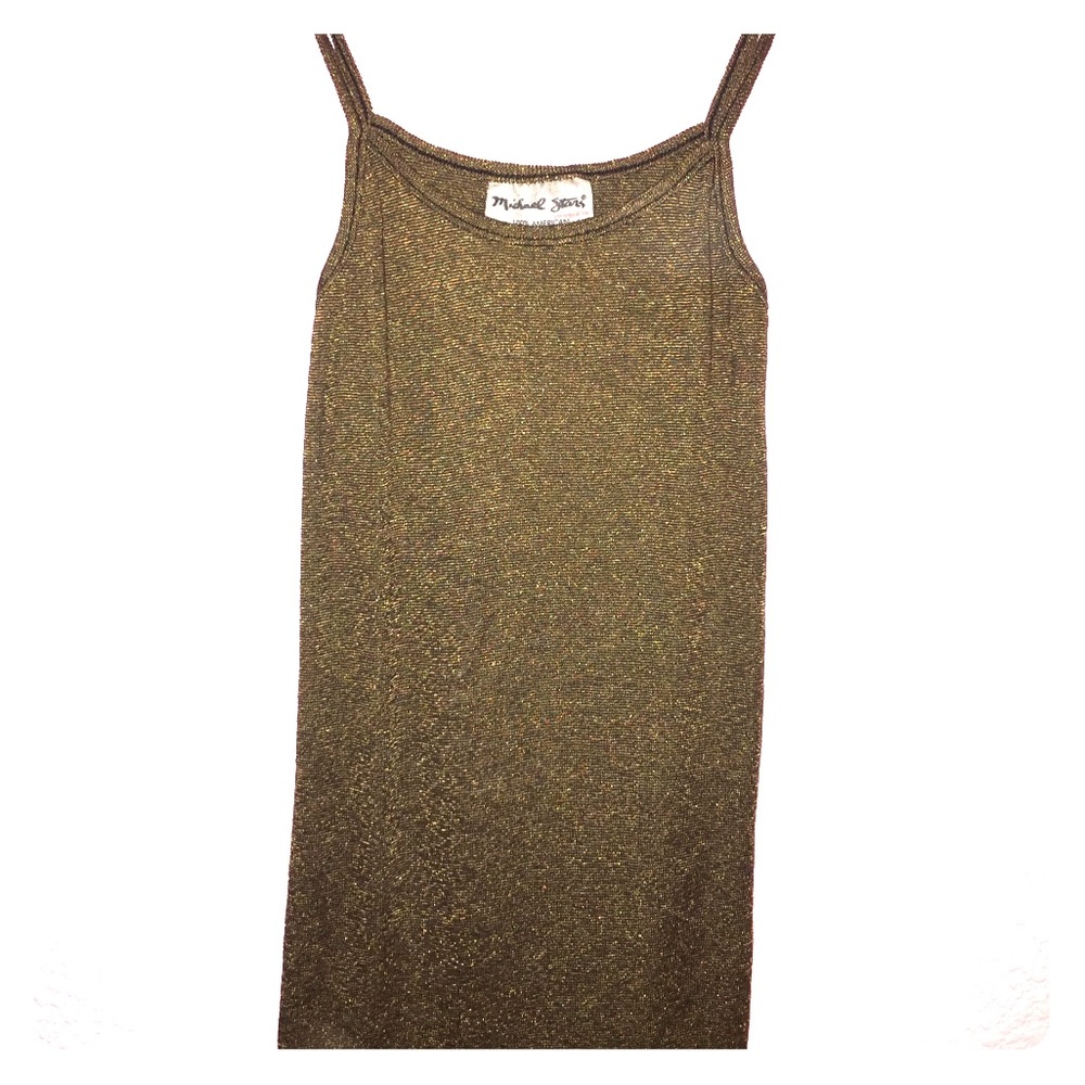 Vintage Metalic Tank Top. 90s.